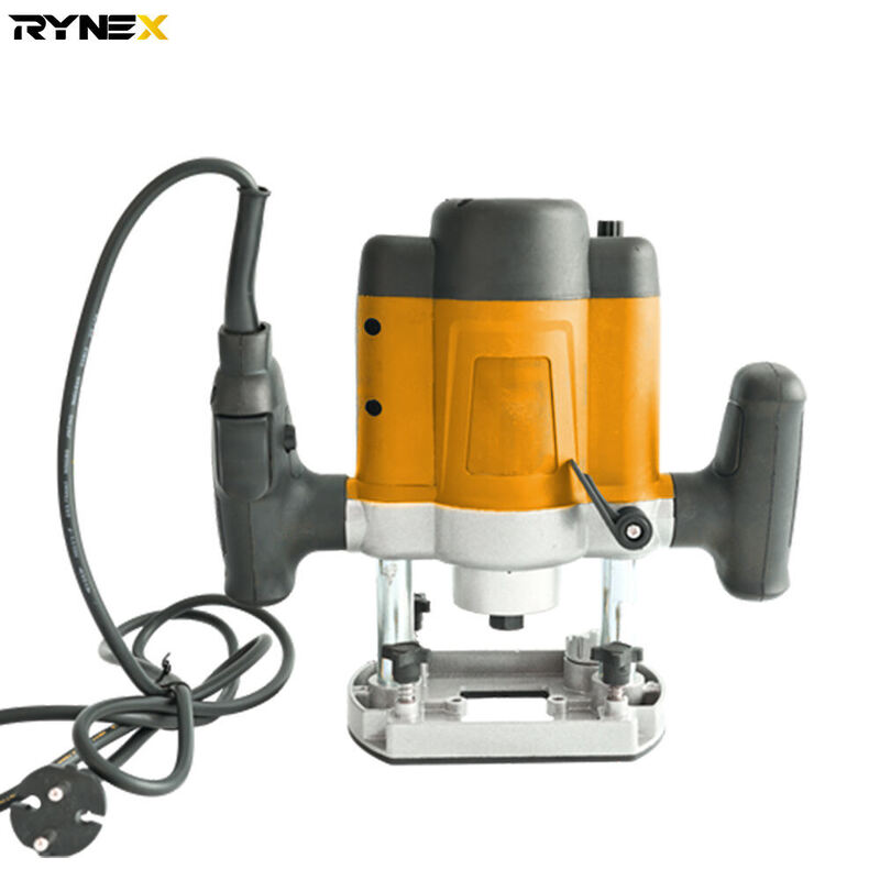 RYNEX 1200W Variable-Speed Plunge Wood Router, 6/8mm Collet, 16000-30000 RPM